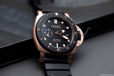 panerai oro carbo|A Bold Combination: Panerai Submersible Goldtech Orocarbo – .